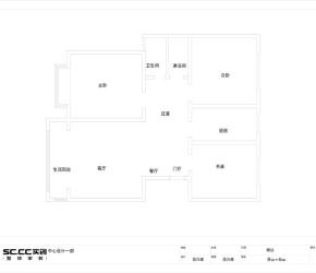 天裕小区现代简约两居140㎡装修