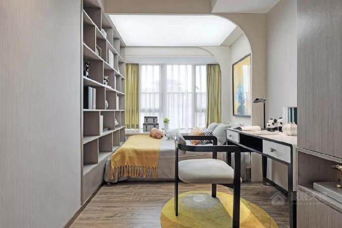 100㎡现代轻奢风格，淡雅闲适的家居空间。