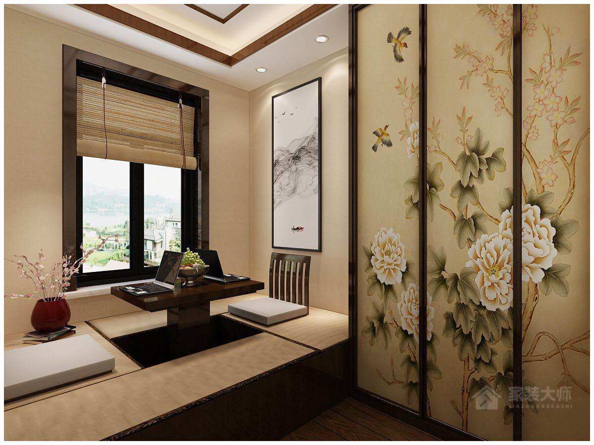 龙津园120㎡新中式风格三居室