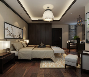 济南中海铂宫480平新中式风格设计案例