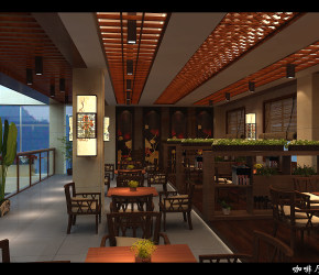 云南新中餐廳2500㎡新中式
