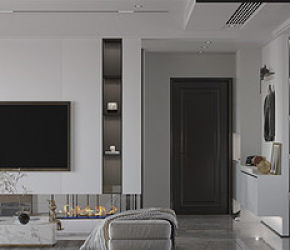 碧海银滩-115平米三室两厅-现代极简风格