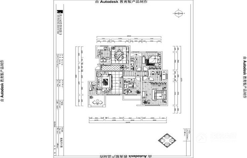 魯能7號院140平米簡(jiǎn)歐風(fēng)格