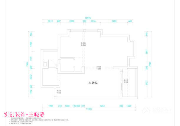 【實(shí)創(chuàng  )裝飾】廣電蘭亭都薈91平三居室全包現代簡(jiǎn)約