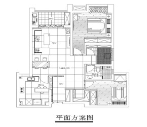 华强城市广场89平装修全包现代简约风格