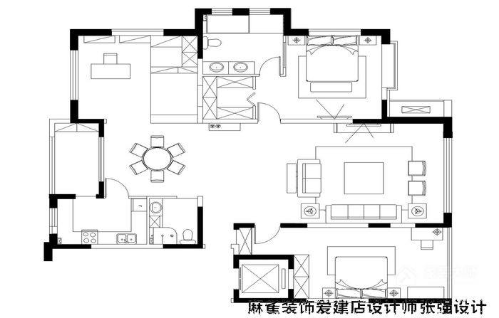 观复国际-欧式新古典风格-哈尔滨麻雀装饰公司